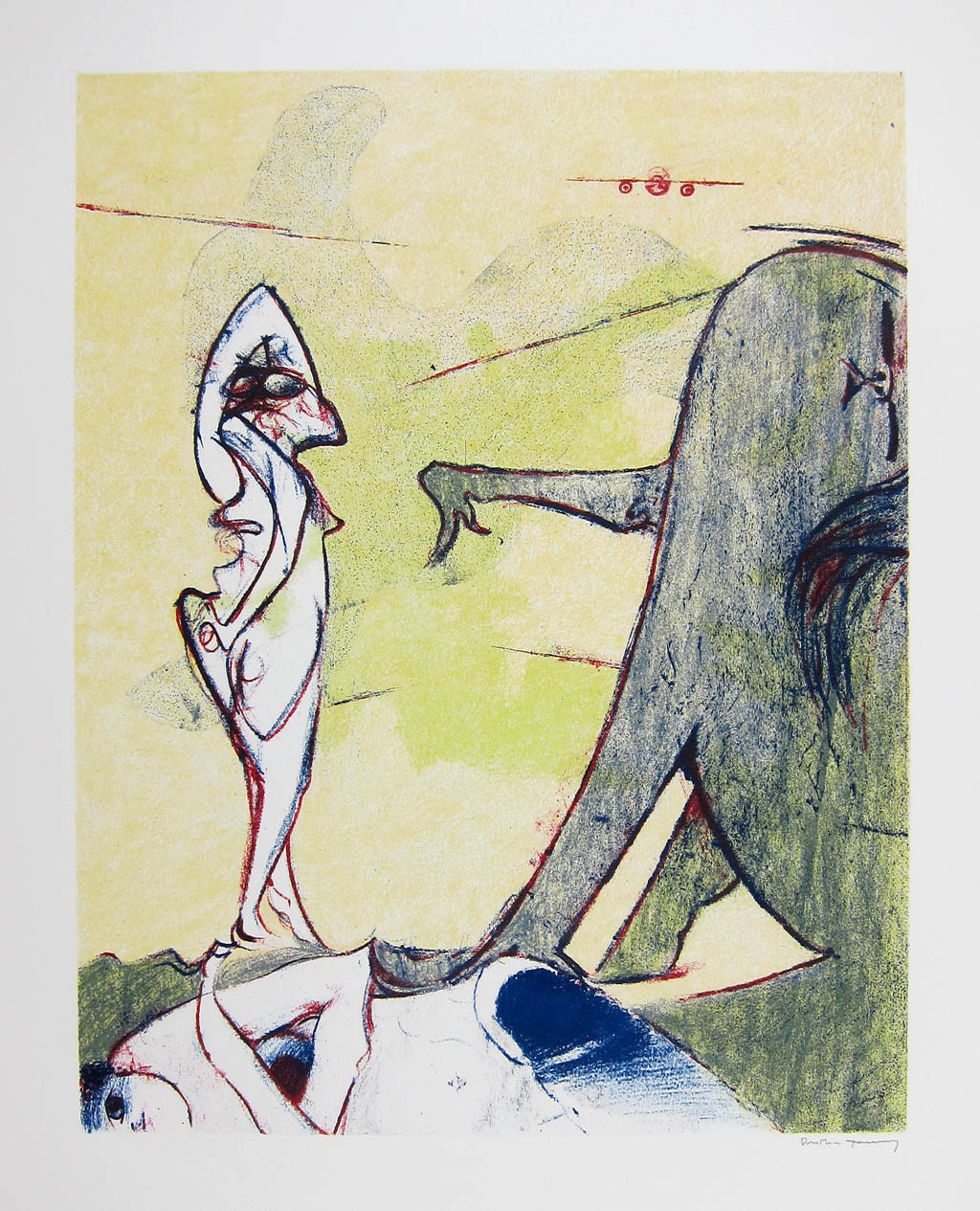 Dorothea Tanning - Untitled (for CNAC) - 1974 color lithograph